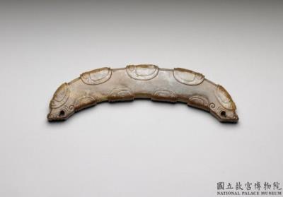 图片[2]-Jade huang ornament with carved pattern, Liangzhu system-China Archive